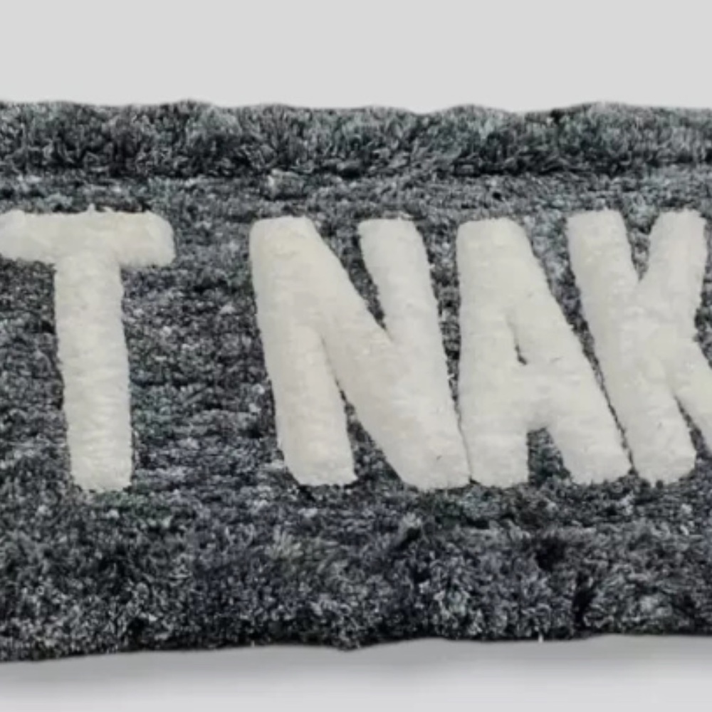 Vcny Home Get Naked Statement Bath Rug, 24" X 60" - Charcoal - Picture 3 of 3